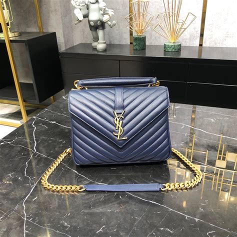 ysl college bag gold chain|YSL wallet on chain sale.